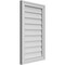 Ekena Millwork Vertical Surface Mount PVC Gable Vnt: Non-Functional, w/2"W x 1-1/2"H, Brickmould Frame, 18"W x 30"H GVPVE18X3002SN - alternate 4